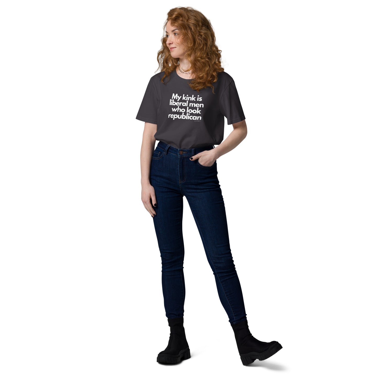 My kink is liberal men who look Republican Unisex organic cotton t-shirt by iamanempress®