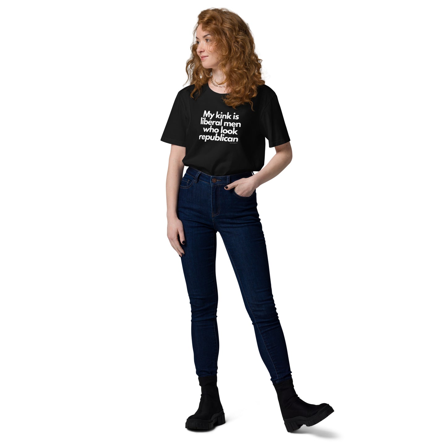 My kink is liberal men who look Republican Unisex organic cotton t-shirt by iamanempress®