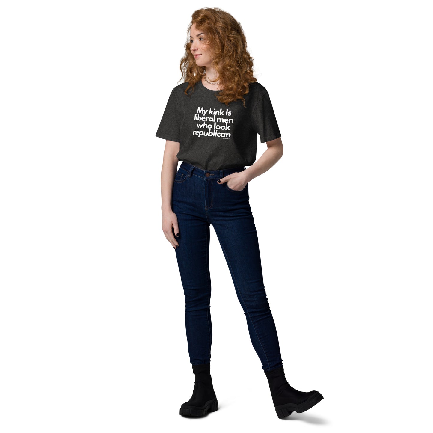 My kink is liberal men who look Republican Unisex organic cotton t-shirt by iamanempress®