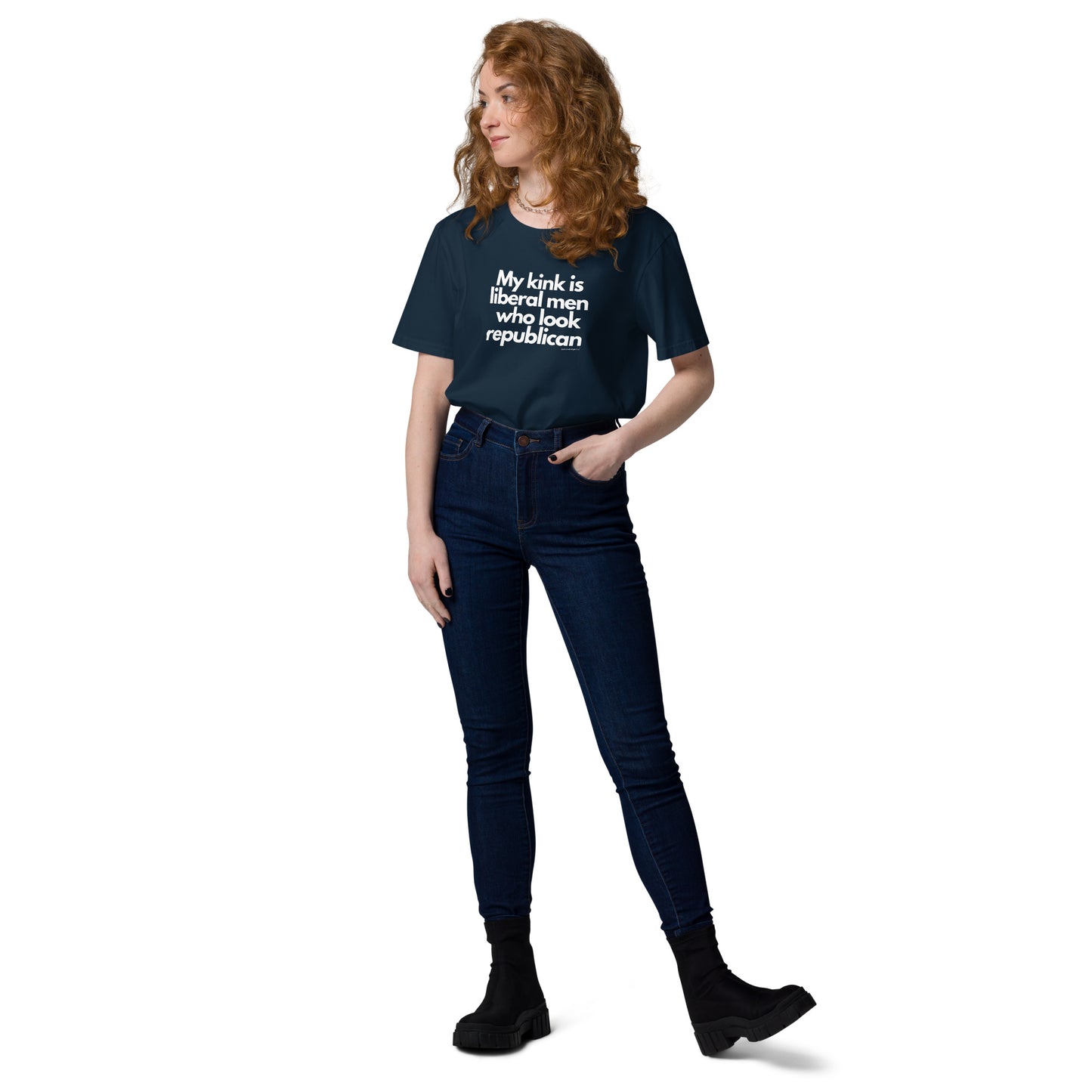 My kink is liberal men who look Republican Unisex organic cotton t-shirt by iamanempress®