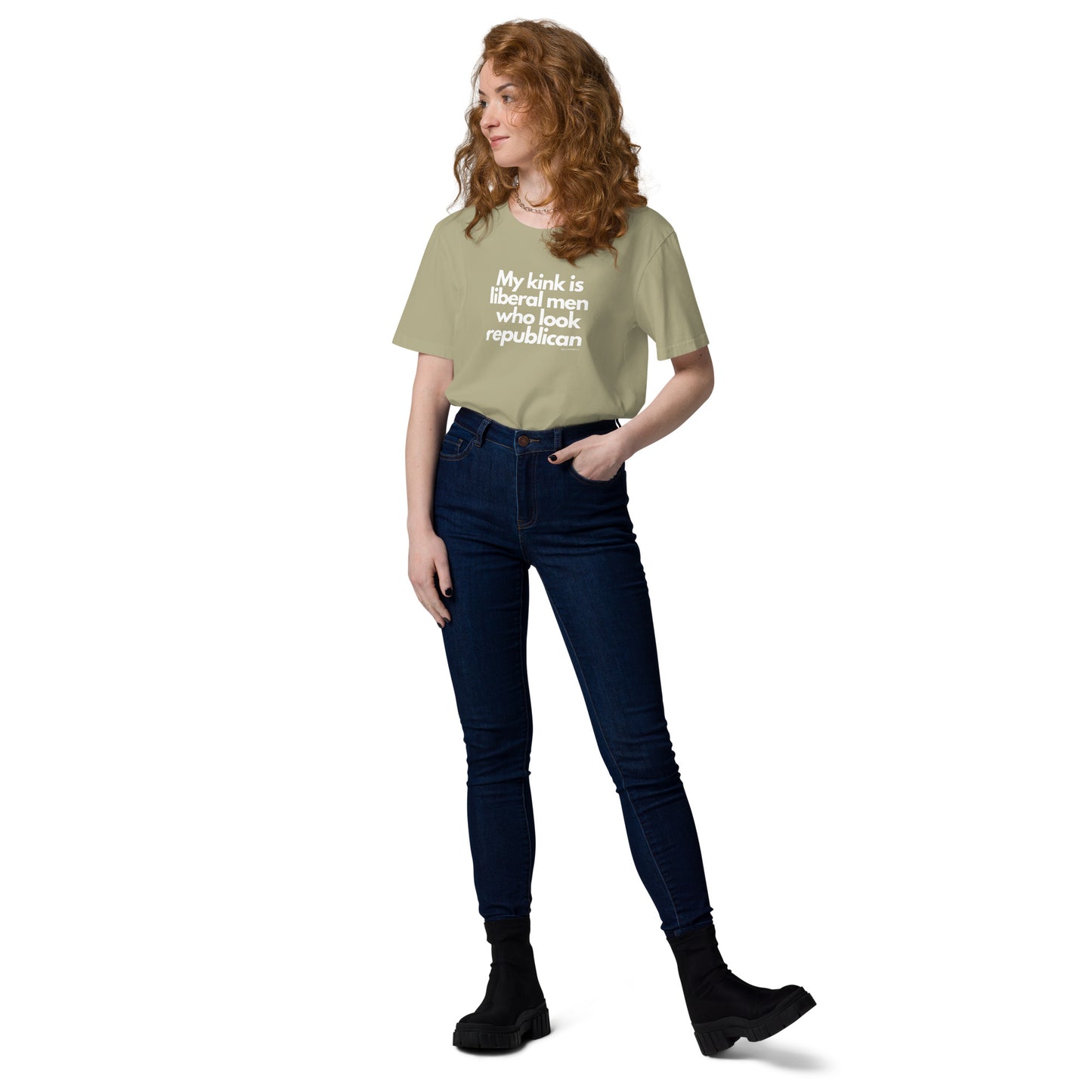 My kink is liberal men who look Republican Unisex organic cotton t-shirt by iamanempress®