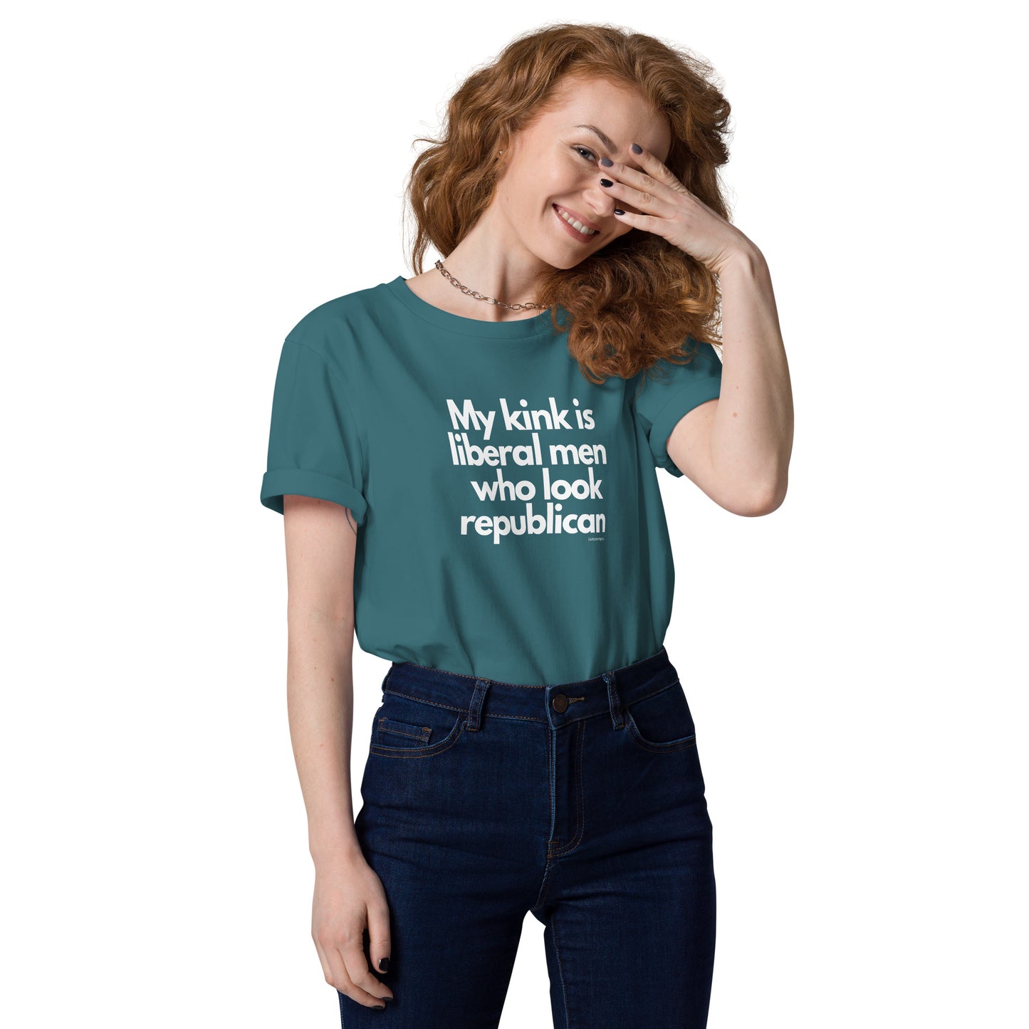 My kink is liberal men who look Republican Unisex organic cotton t-shirt by iamanempress®