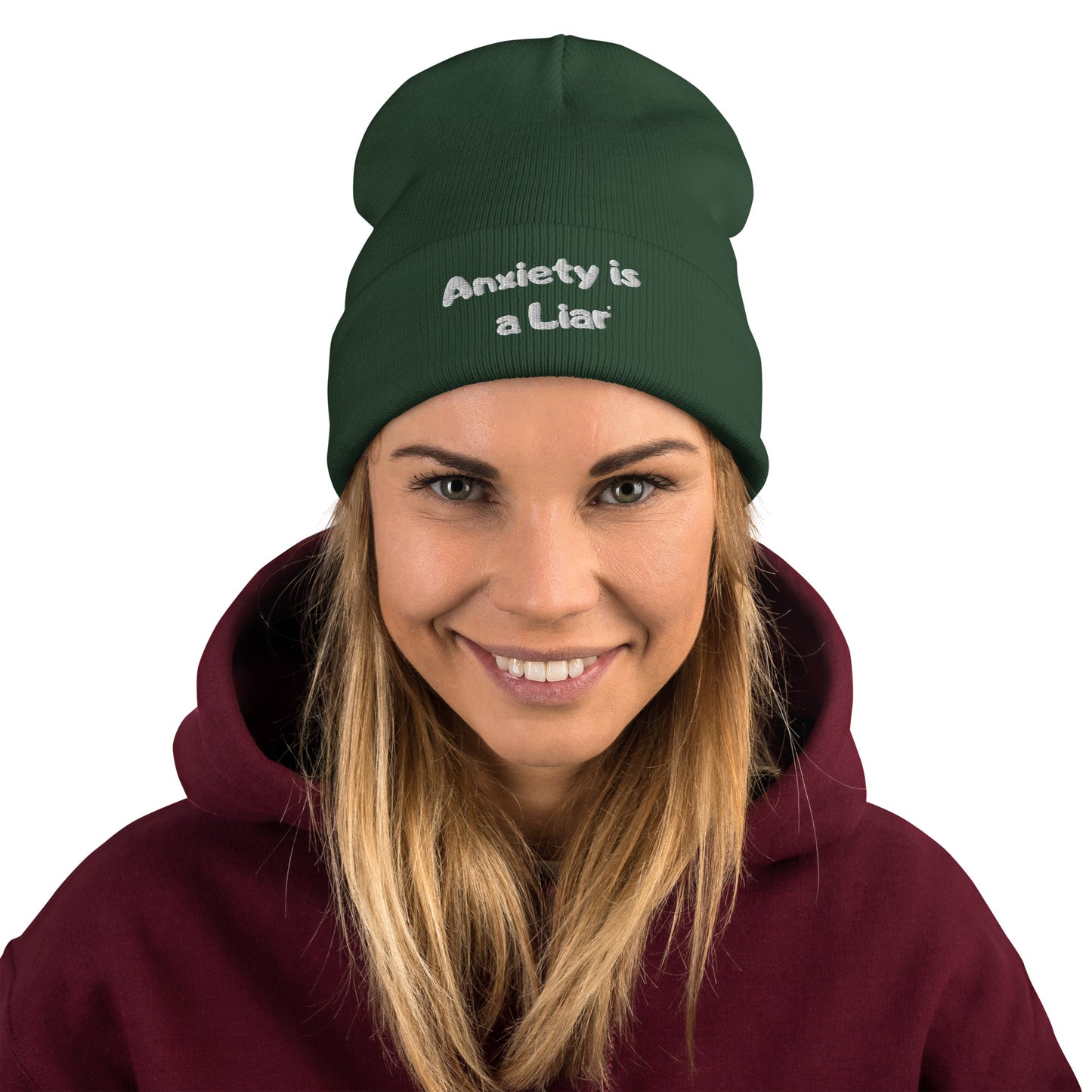 Official Anxiety is a Liar® Brand- Embroidered Beanie