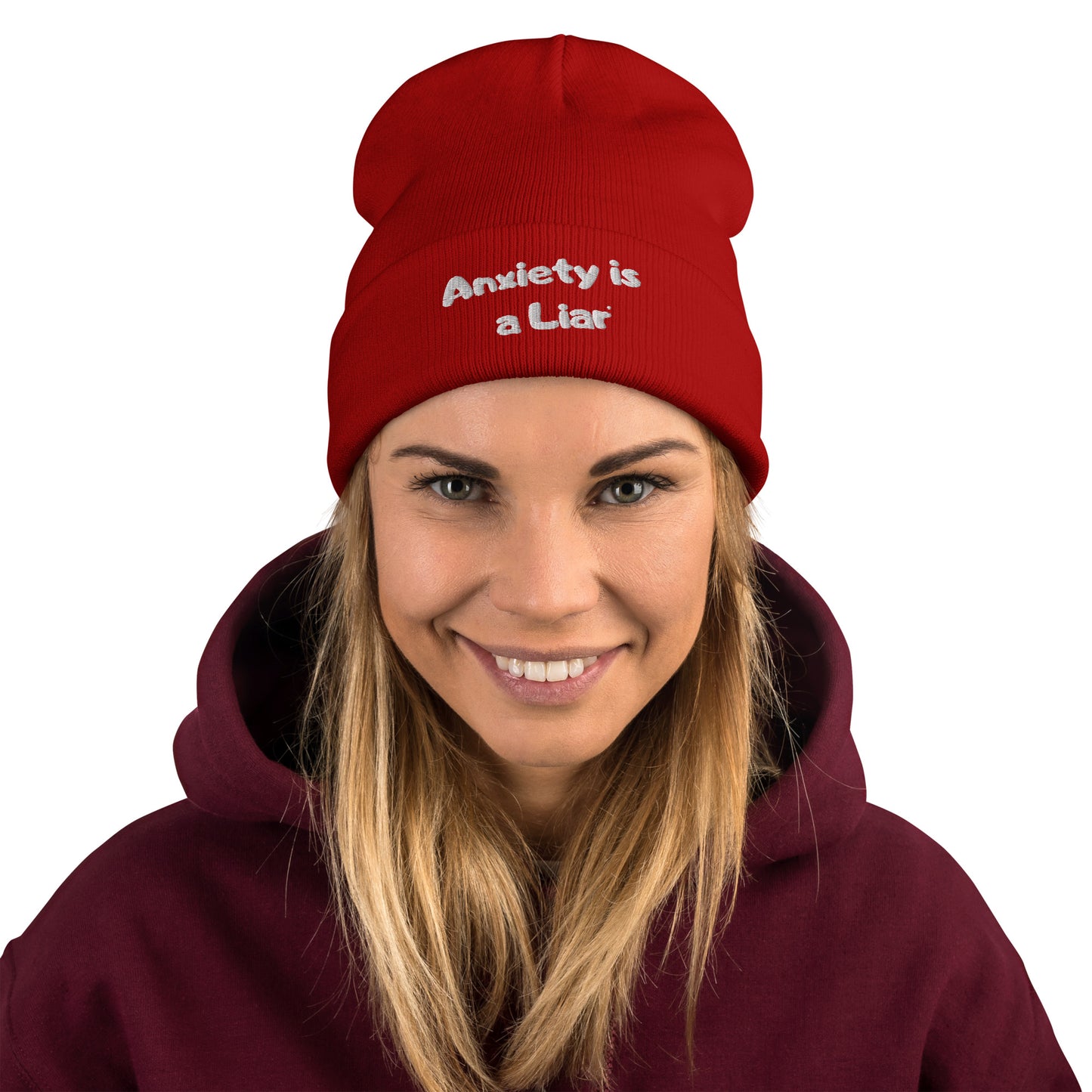Official Anxiety is a Liar® Brand- Embroidered Beanie