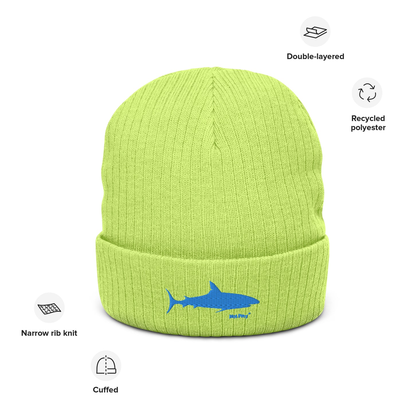 Not Prey- Ribbed knit beanie