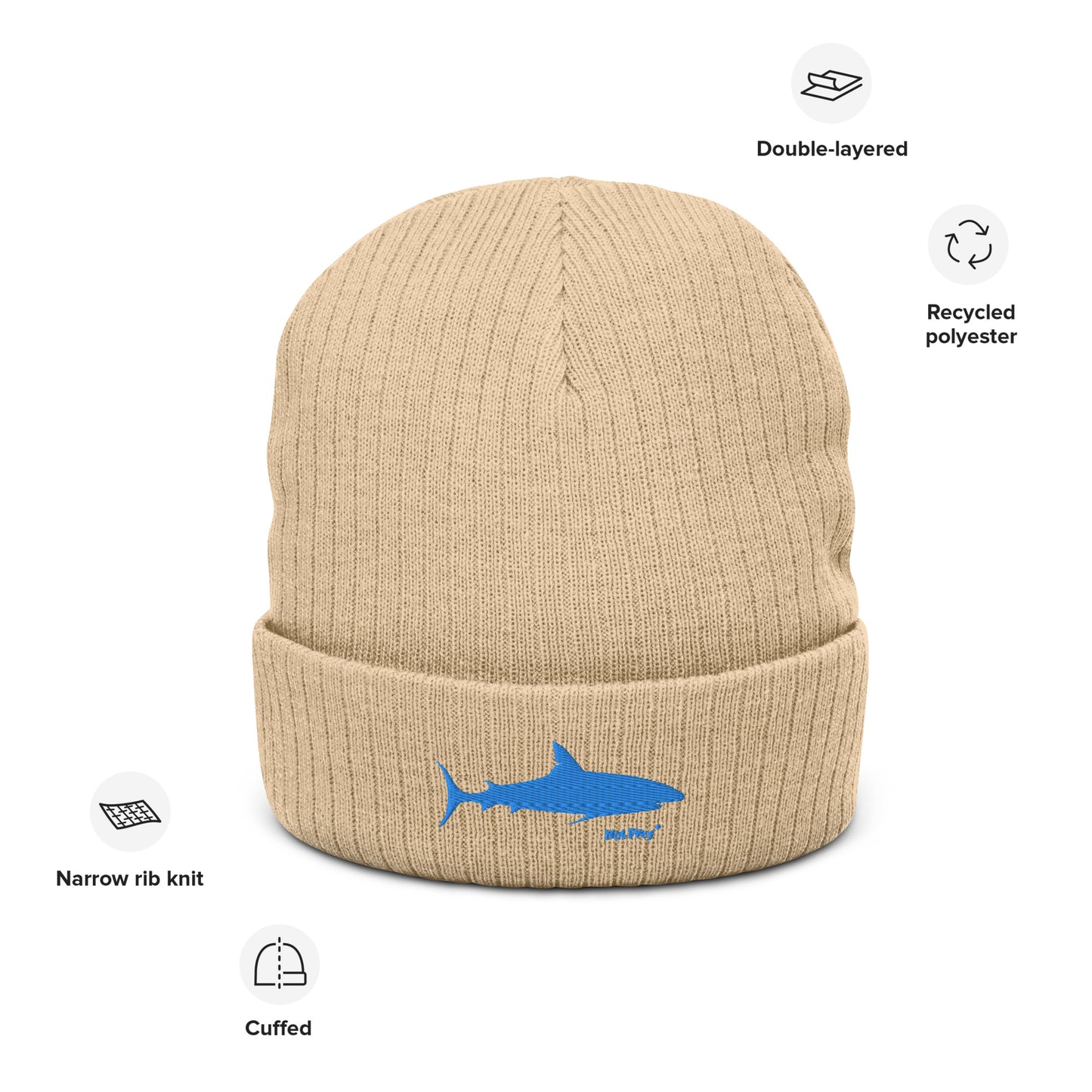 Not Prey- Ribbed knit beanie