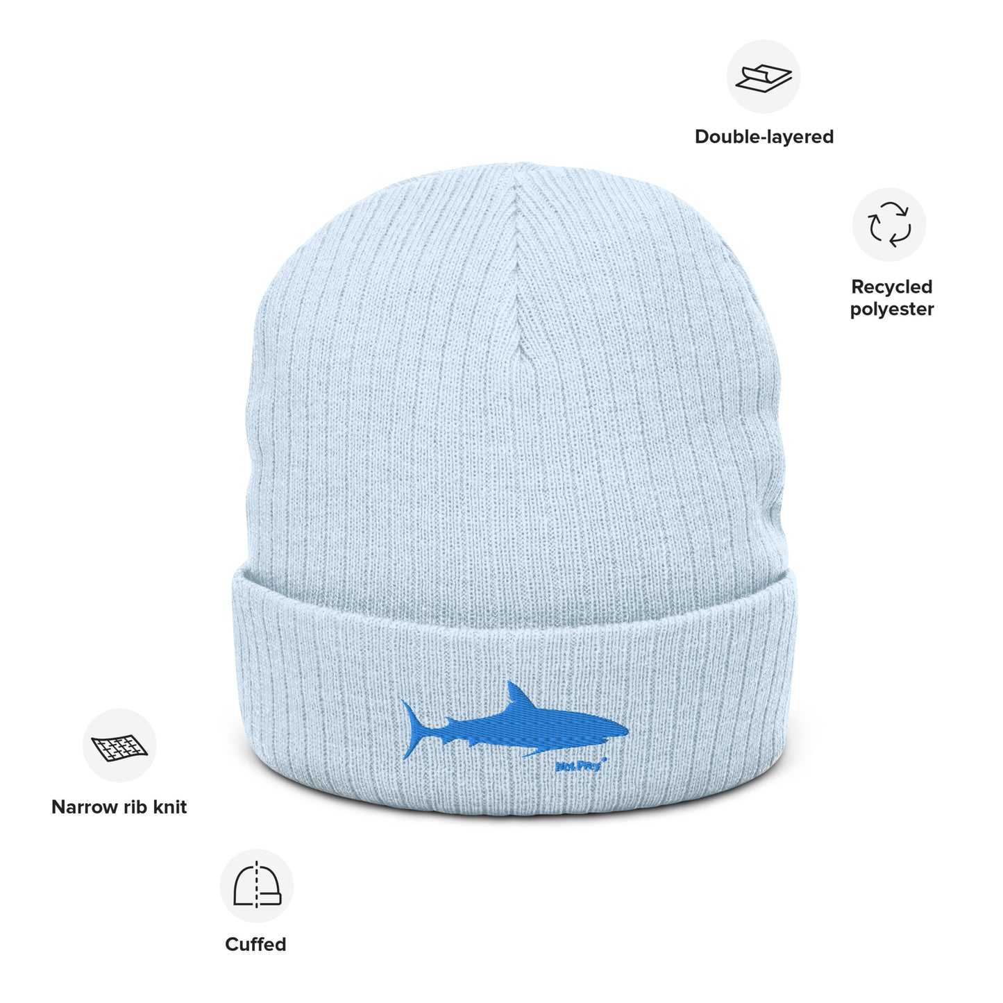 Not Prey- Ribbed knit beanie