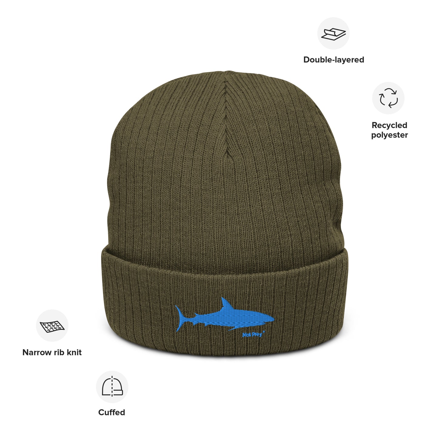 Not Prey- Ribbed knit beanie