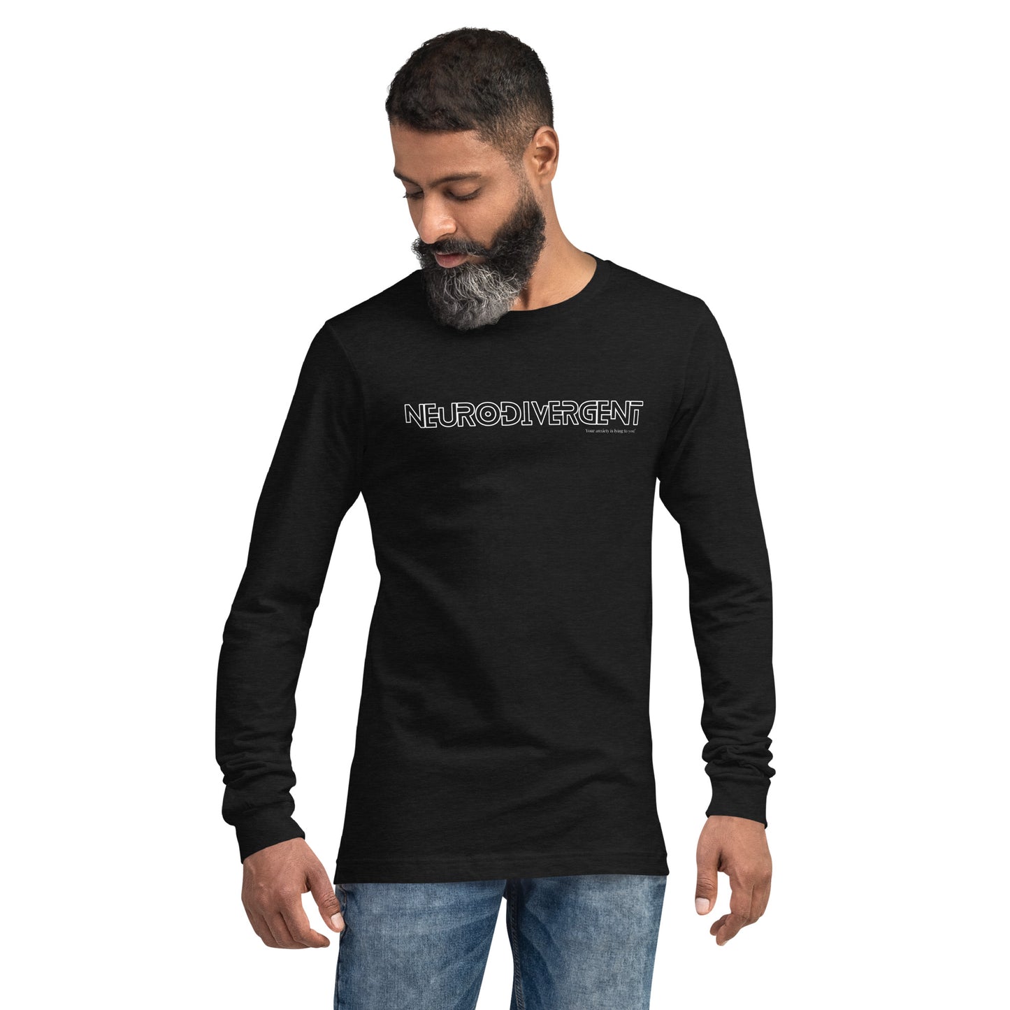 Neurodivergent Unisex Long Sleeve Tee by Your anxiety is lying to you®