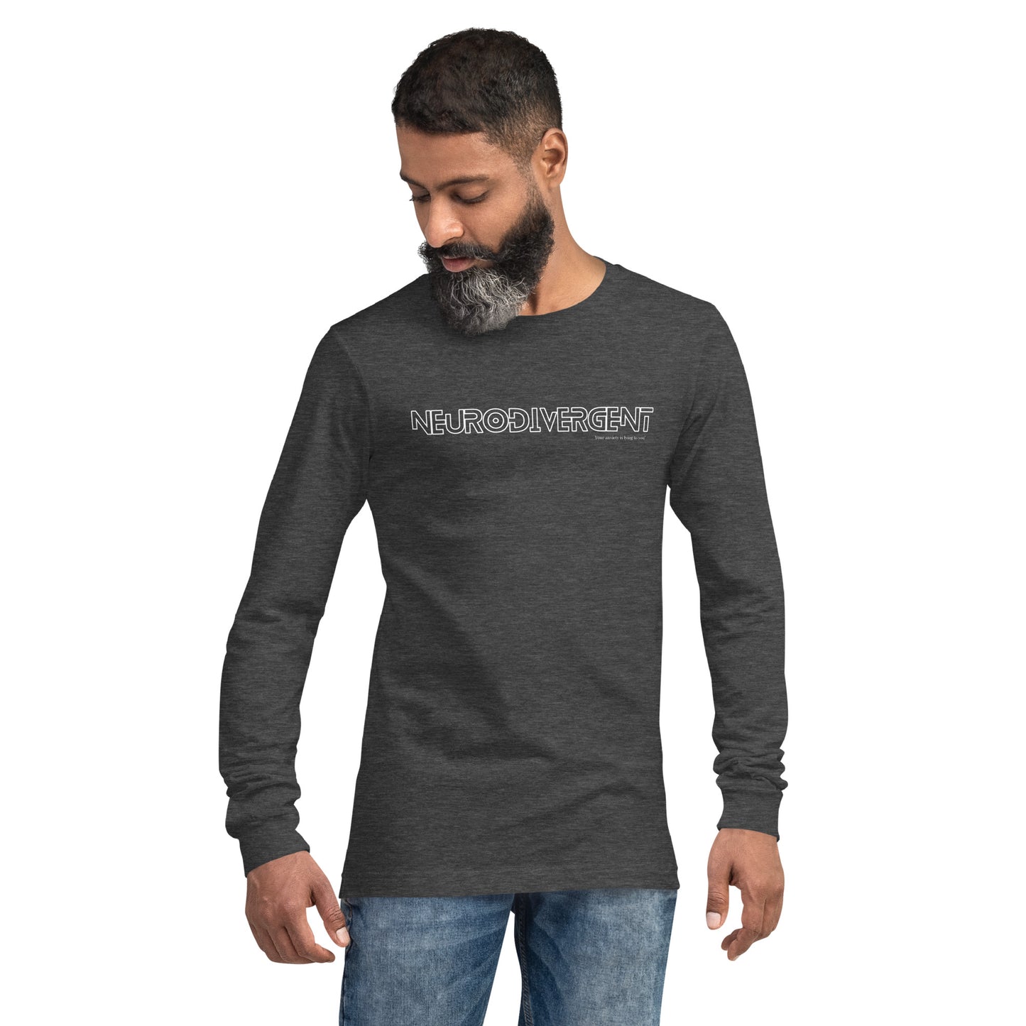 Neurodivergent Unisex Long Sleeve Tee by Your anxiety is lying to you®