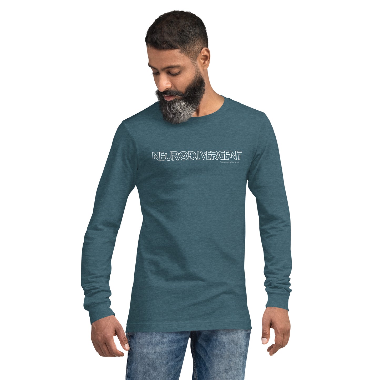 Neurodivergent Unisex Long Sleeve Tee by Your anxiety is lying to you®