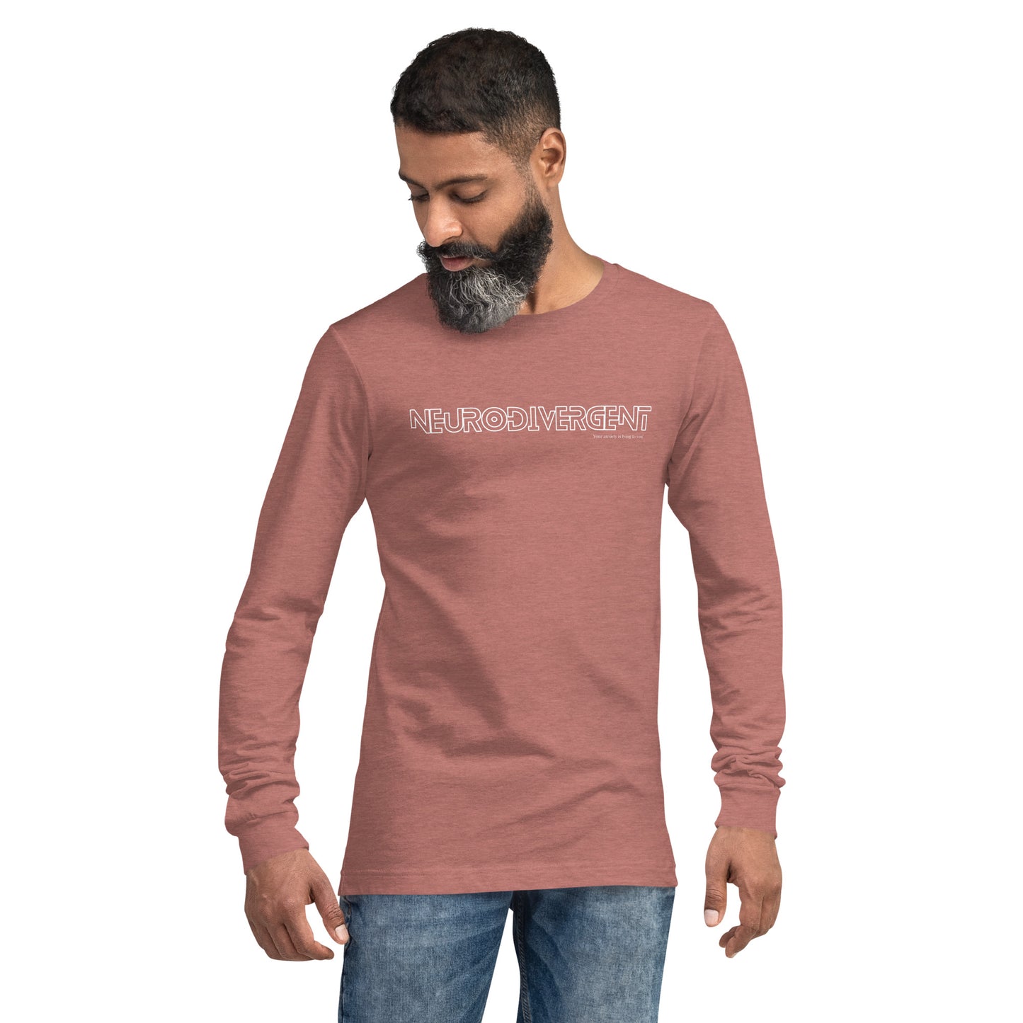 Neurodivergent Unisex Long Sleeve Tee by Your anxiety is lying to you®