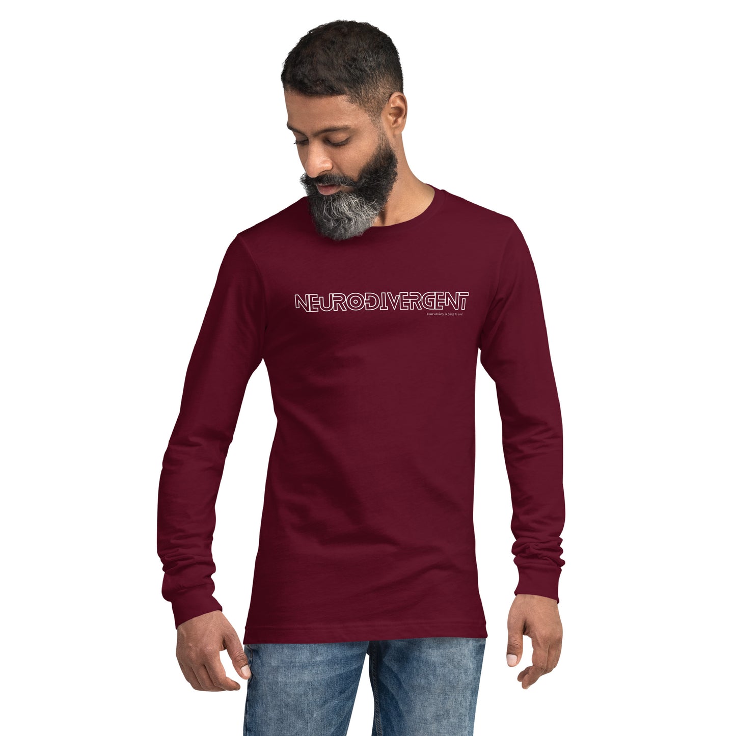 Neurodivergent Unisex Long Sleeve Tee by Your anxiety is lying to you®