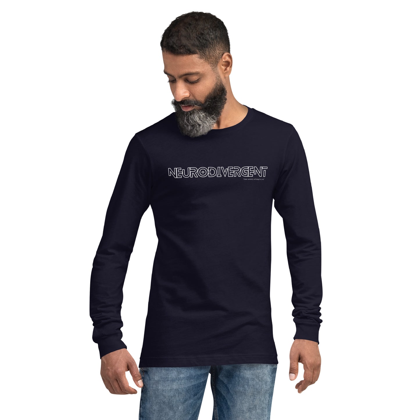 Neurodivergent Unisex Long Sleeve Tee by Your anxiety is lying to you®