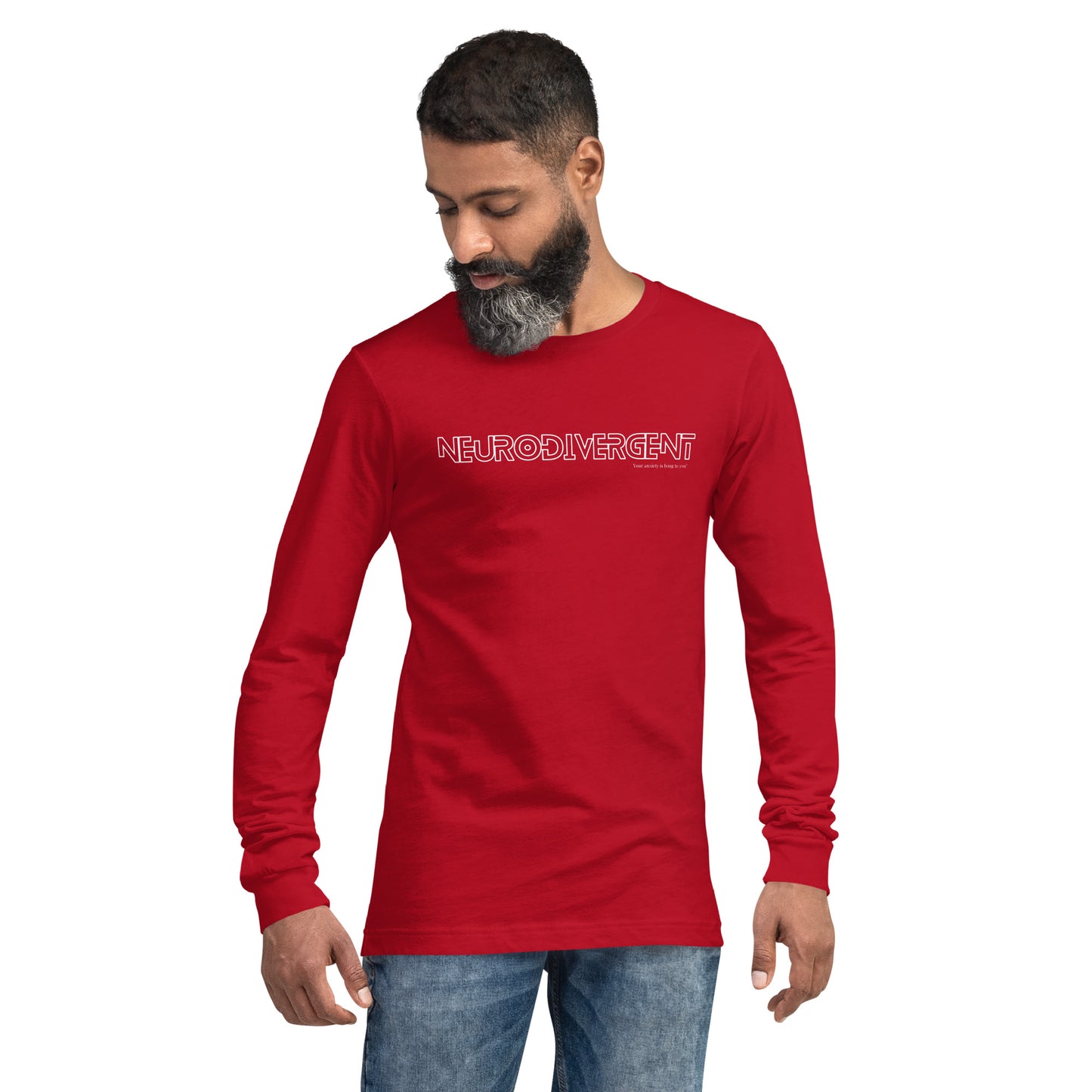 Neurodivergent Unisex Long Sleeve Tee by Your anxiety is lying to you®