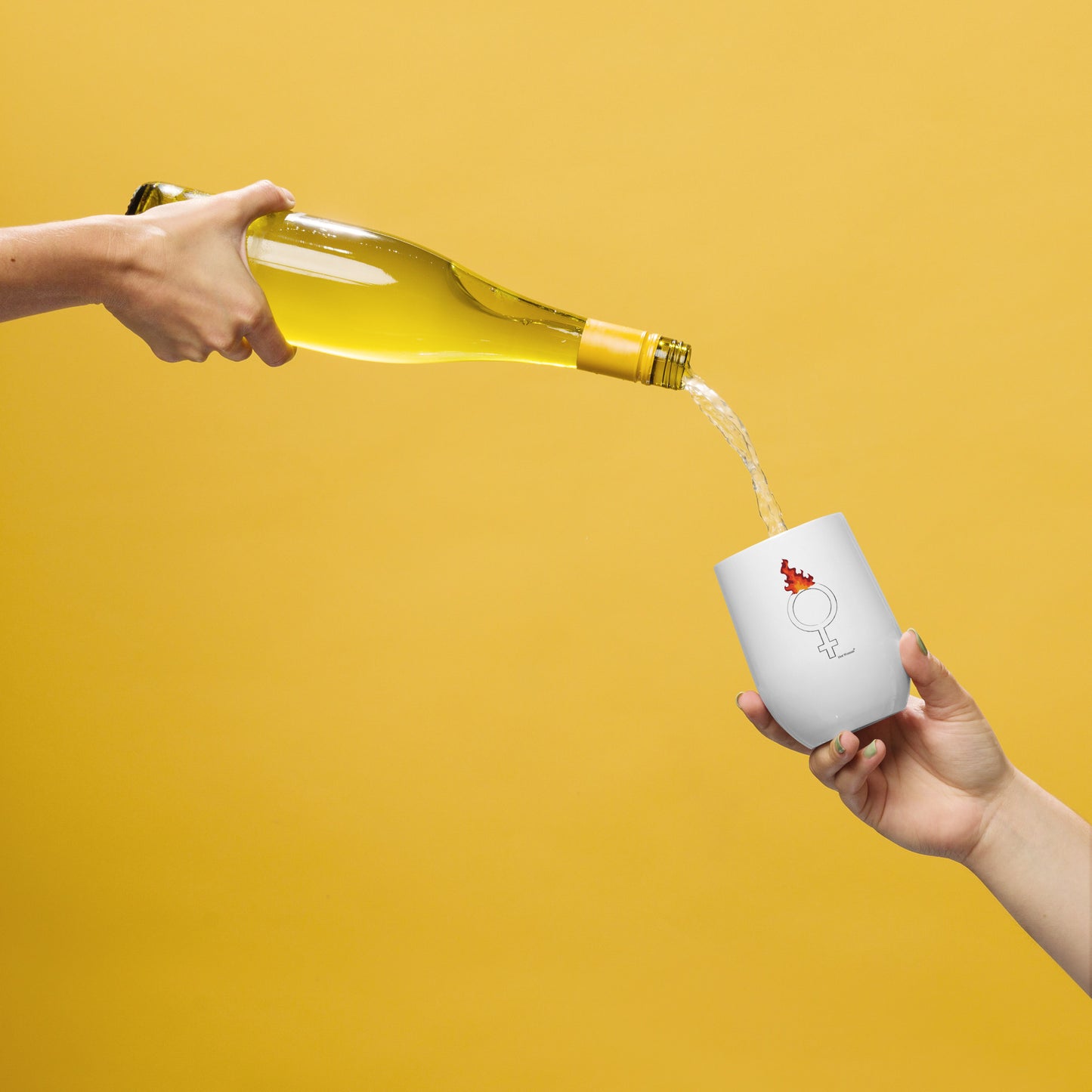 Hot Woman Wine tumbler