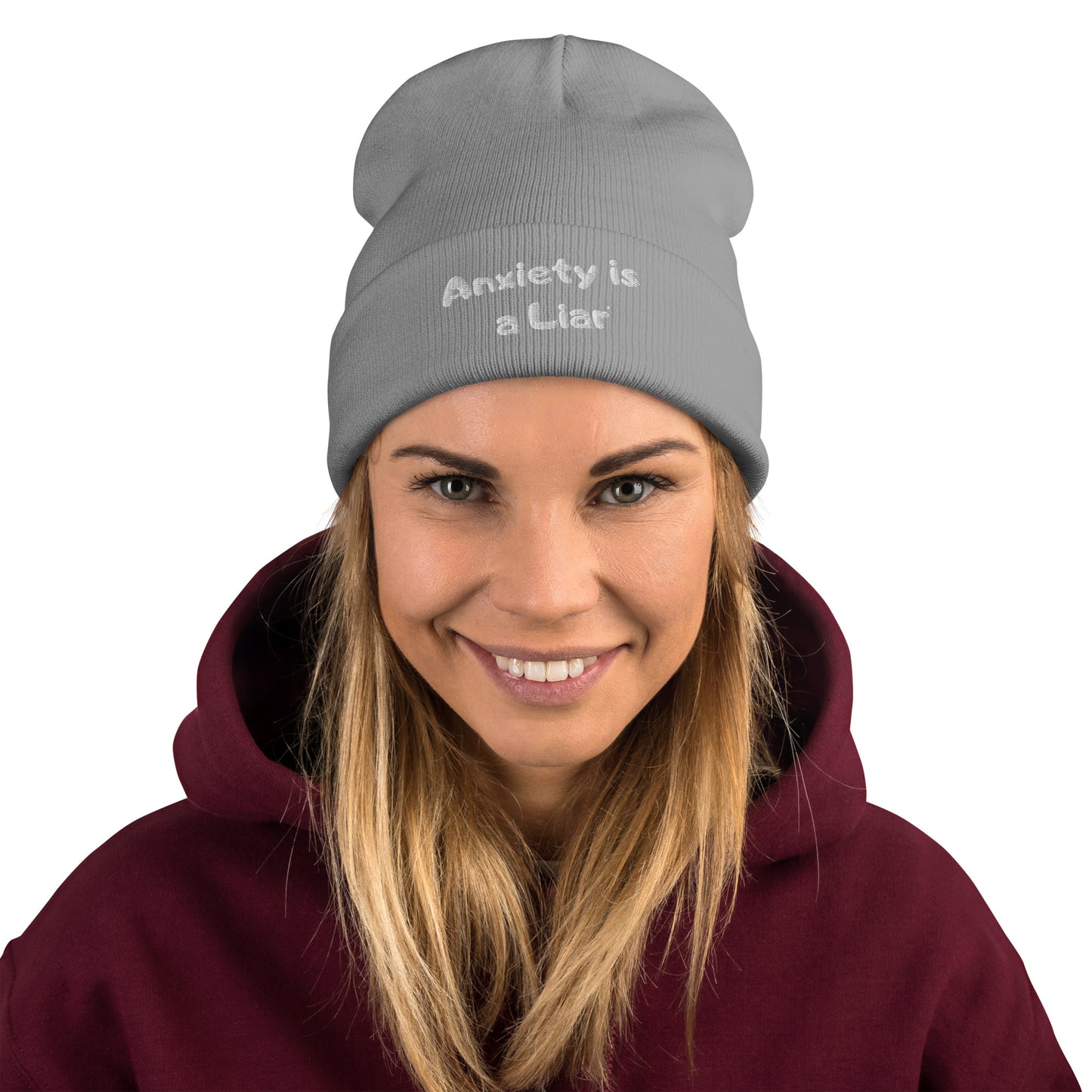 Official Anxiety is a Liar® Brand-  Embroidered Beanie